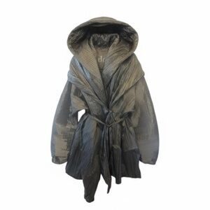 ADD Milano Women's Olive Green Pleated Lightweight Jacket